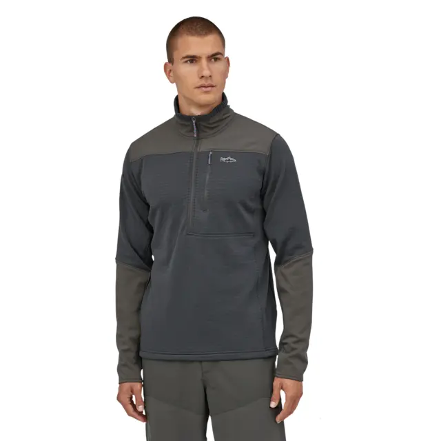 Patagonia M's R1 Fitz Roy 1/4 Zip S Black 